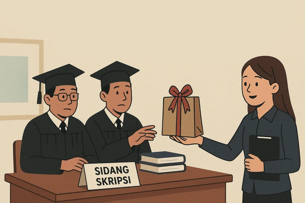 Memberi Buah Tangan saat Sidang Skripsi: Tradisi atau Gratifikasi Terselubung?