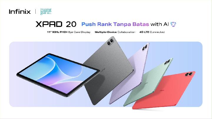 Mulai Rp1,89 Juta! Inilah Spesifikasi Lengkap Tablet AI Infinix XPAD 20