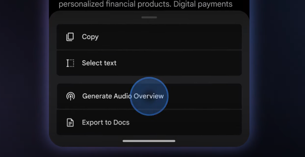 Google Audio Overview