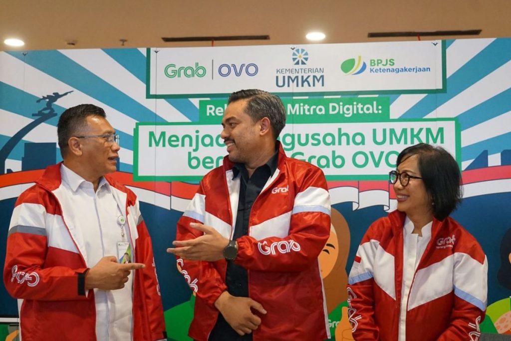 Program kolaborasi BPJS dan Grab diselenggarakan di Gedung SMESCO Indonesia, Jakarta