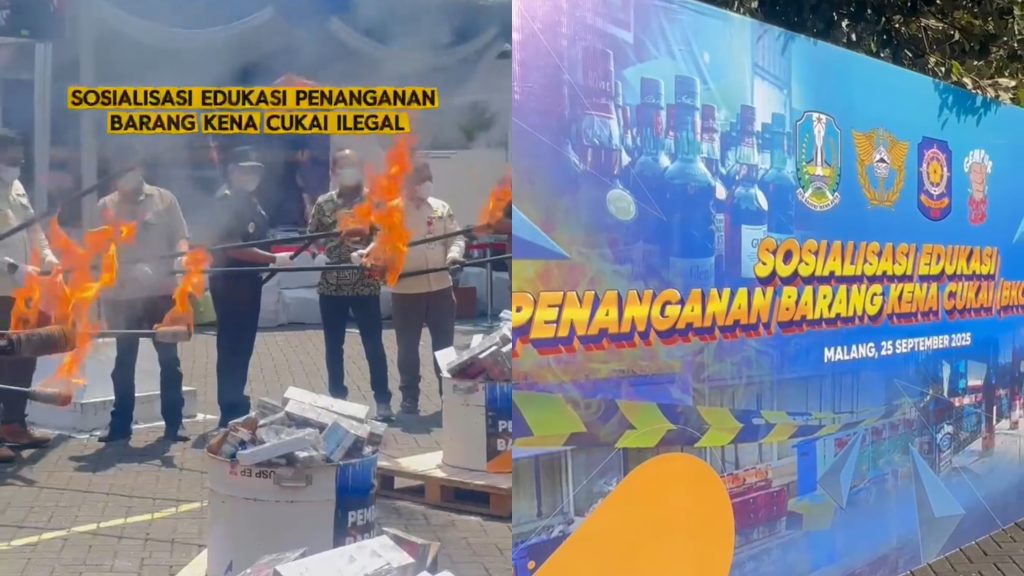 Satpol PP Jatim Gelar Sosialisasi Penanganan BKC Ilegal Bersama Bea Cukai (Instagram/@trantibum.malangkota)