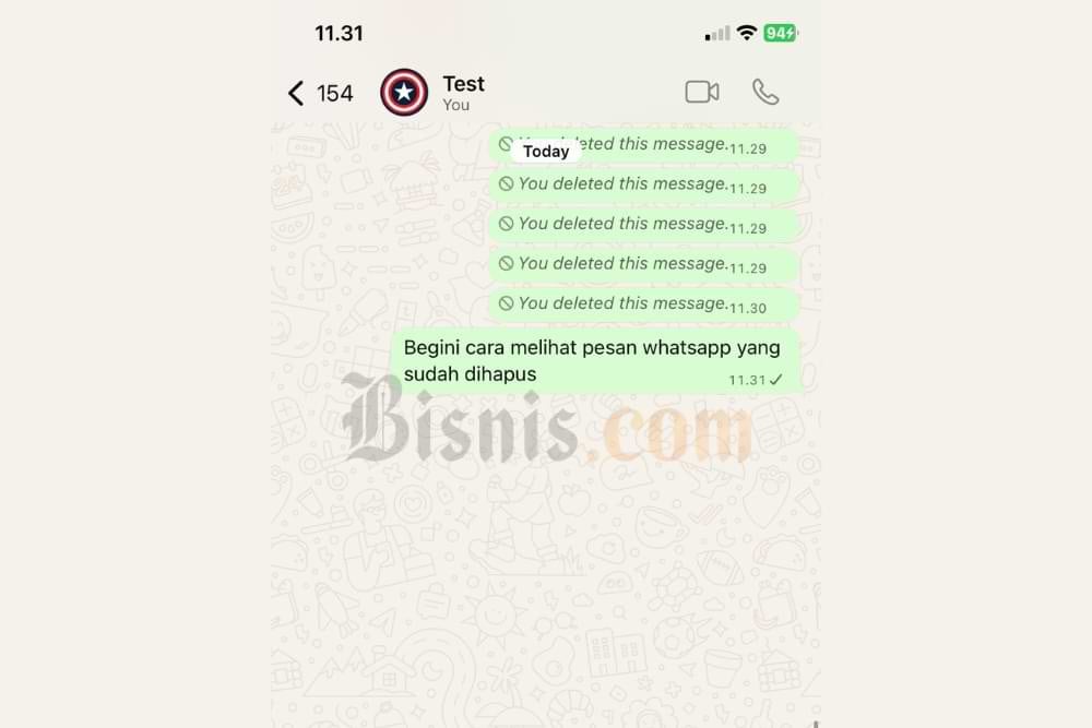 Cara Melihat Pesan WhatsApp yang Sudah Dihapus