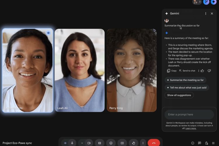 Asisten AI Canggih Ask Gemini Resmi Hadir di Google Meet