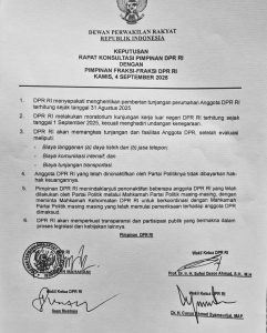DPR RI Beri Jawaban 17+8 Tuntutan Rakyat dalam Konferensi Pers Terkini, Umumkan 6 Poin Keputusan