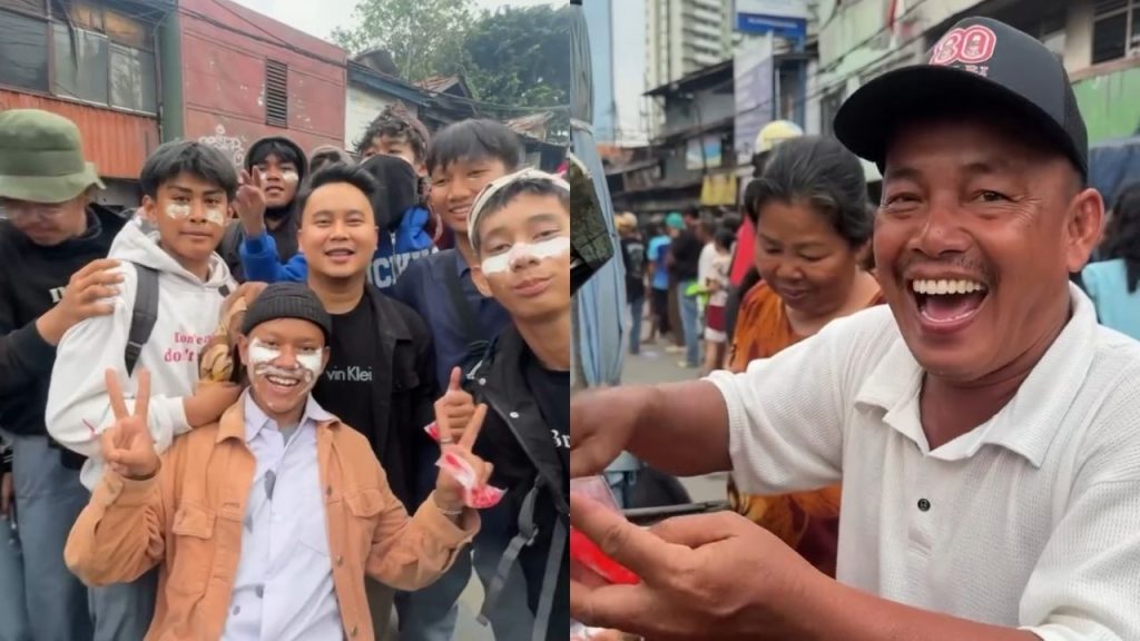 Donny Ramadhan Borong Dagangan Pak Mardi Penjual Kolang-Kaling di Tengah Demo, Bayar Rp1 Juta (Instagram/@donnyra)