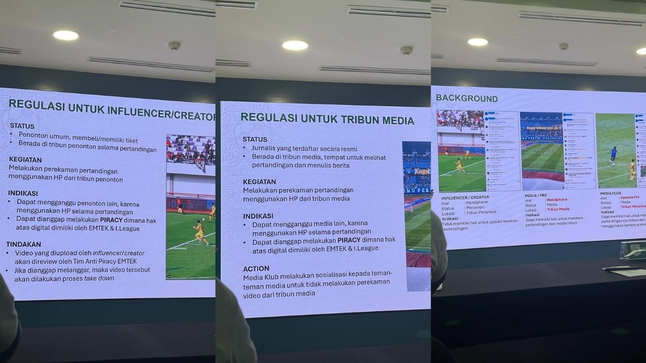 Peraturan Baru Liga Indonesia, Rekam Pertandingan Pakai Handphone Kini Dilarang