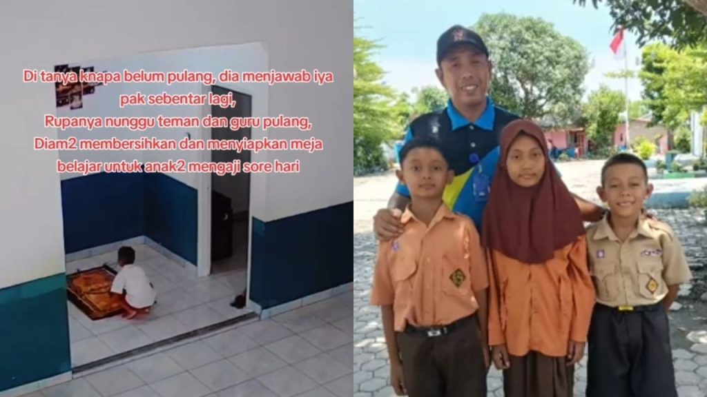Siswa SD di Deli Serdang Selalu Pulang Terakhir untuk Bersihkan Mushola, Tuai Apresiasi Netizen (TikTok/@dedesuryaputra)