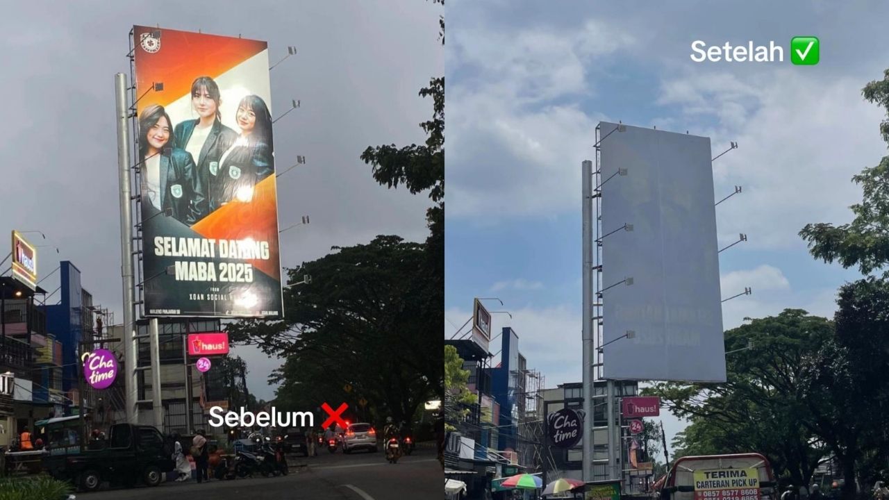 Billboard "Xoan University" di Malang Ditutup Setelah Ramai Diprotes