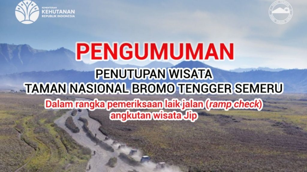 Penutupan Sementara Wisata Bromo Lewat Jemplang dan Wonokitri, Ramp Check Jeep Wisata Digelar (Instagram/@bbtnbromotenggersemeru)