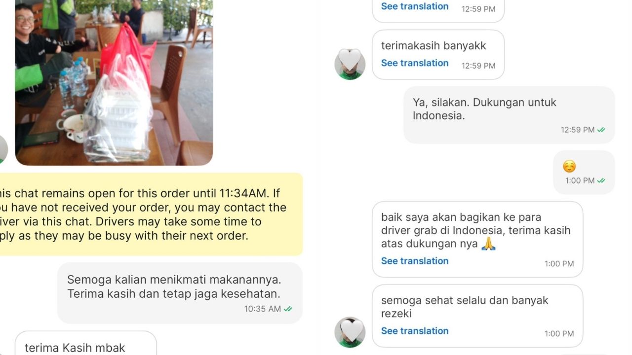 Solidaritas Warga Asia Tenggara, Pesan Makanan untuk Driver Ojol di Tengah Demo Indonesia