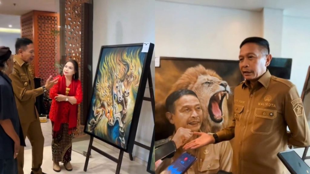 Wahyu Hidayat Apresiasi Pameran Lukisan oleh Asta Citra Perupa Malang (Instagram/@wahyuhidayatmbois)