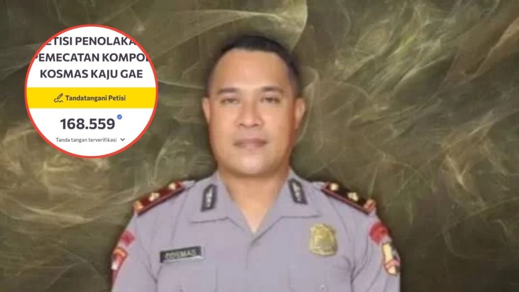 Petisi Tolak Pemecatan Kompol Cosmas Sudah Dapat 168 Ribu Suara