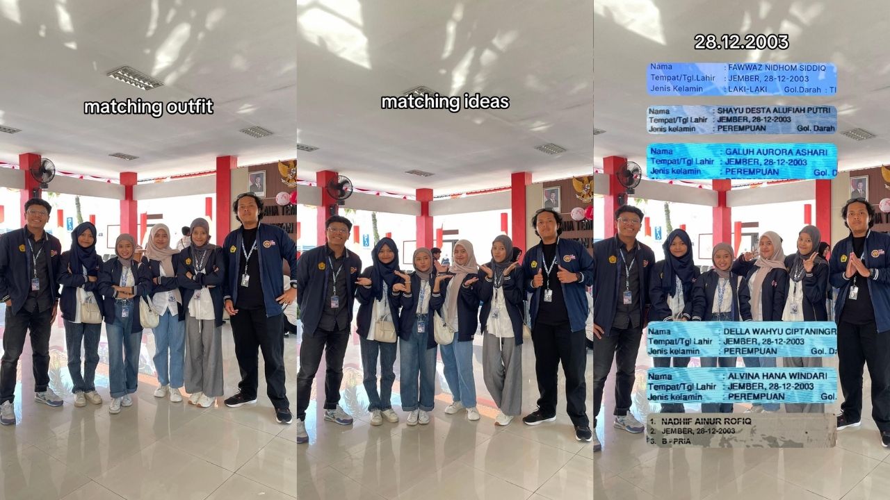 Mahasiswa KKN Viral, Punya Kesamaan Unik dari Tempat, Tanggal Lahir, hingga Akhiran Nama (TikTok/@seenjni)
