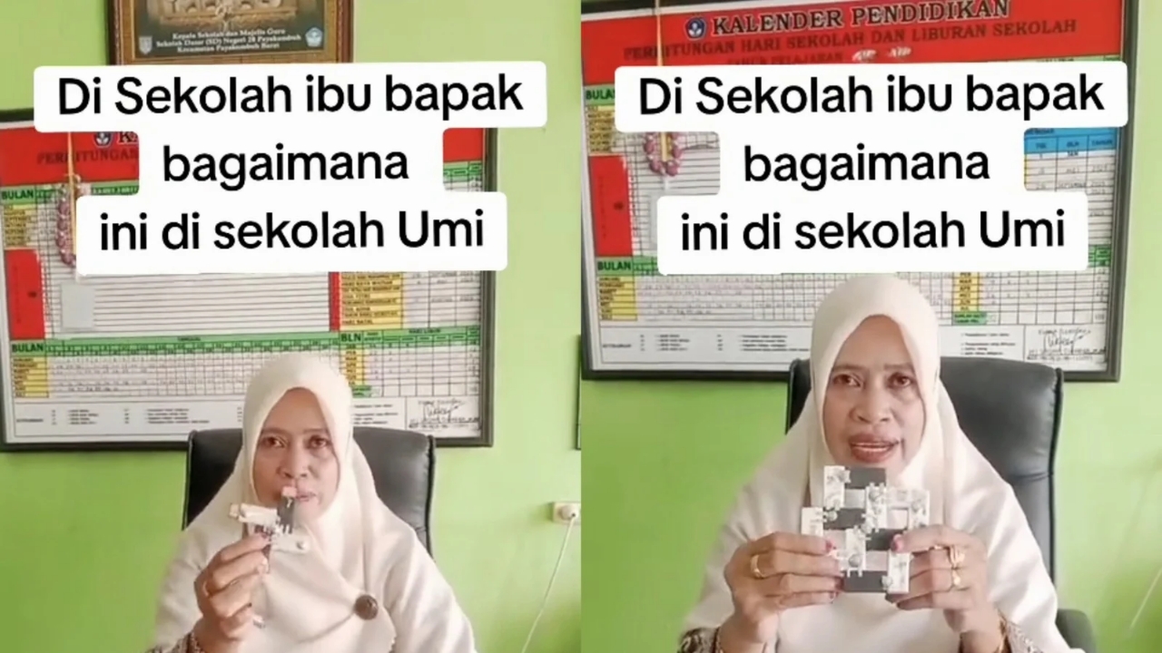 Kepala Sekolah Imbau Orang Tua Larang Anak Main Gasing dari Penghapus (TikTok/@umiyayan0)