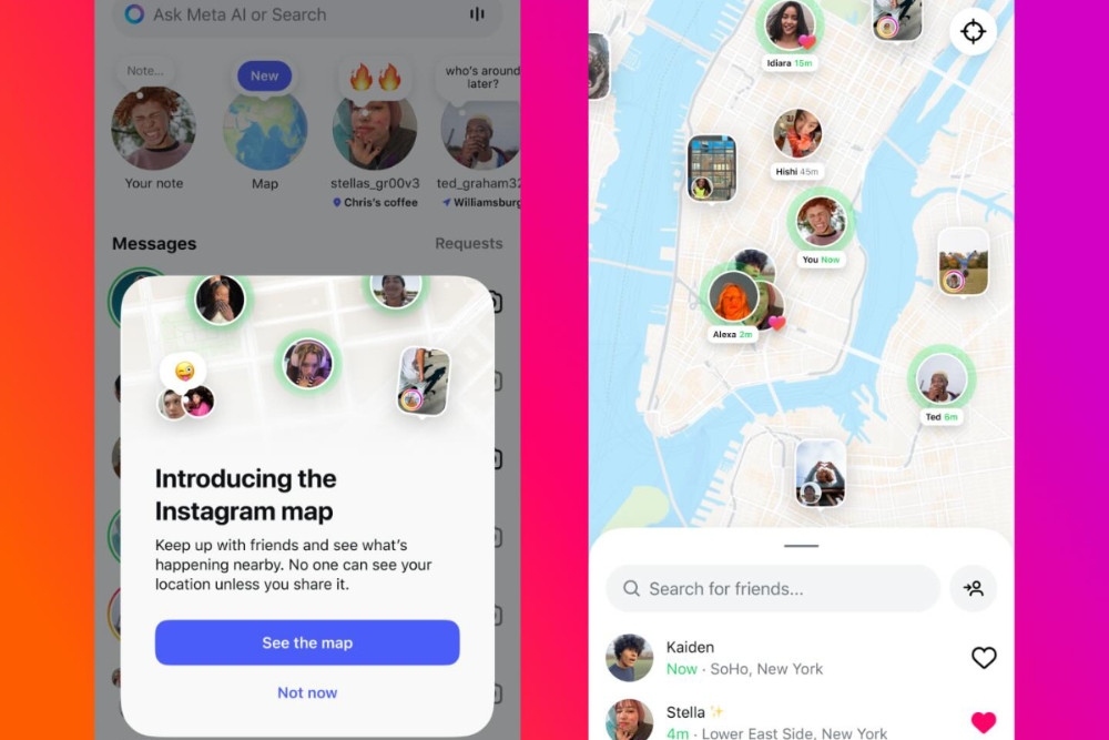 Instagram Luncurkan Fitur Map Real-Time di Indonesia