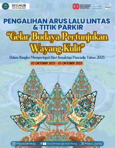 Dishub Kota Malang Alihkan Arus Lalu Lintas untuk Gelar Wayang Kulit Peringati Hari Kesaktian Pancasila (Instagram/@dishubmalangkota)