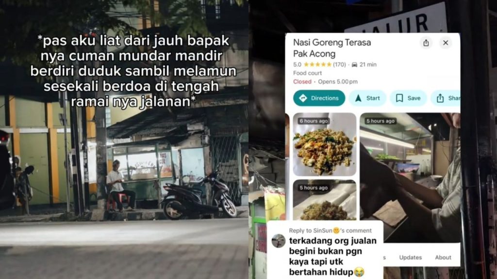 Nasi Goreng Terasa Pak Acong di Tangerang Mendadak Ramai Usai Videonya Viral (TikTok/@matirnomatters)