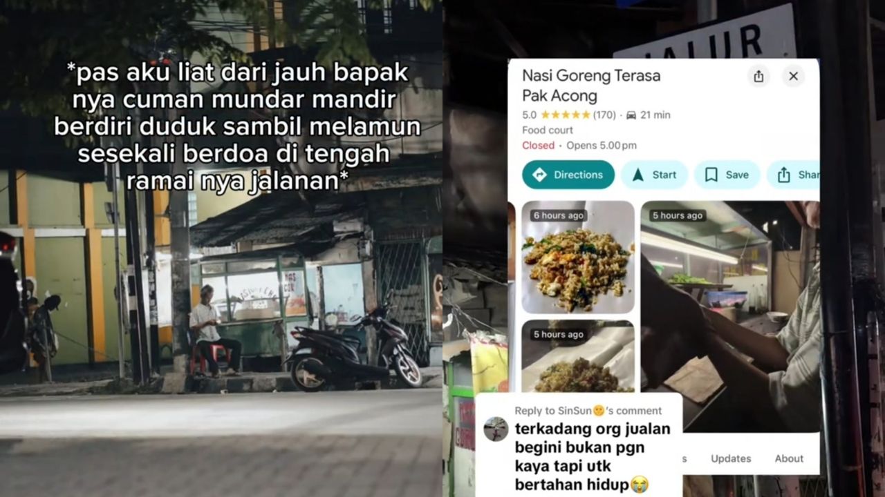 Nasi Goreng Terasa Pak Acong di Tangerang Mendadak Ramai Usai Videonya Viral (TikTok/@matirnomatters)
