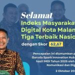 Kota Malang Masuk Tiga Besar Nasional Anugerah Indeks Masyarakat Digital 2025 (Instagram/@pemkotmalang)
