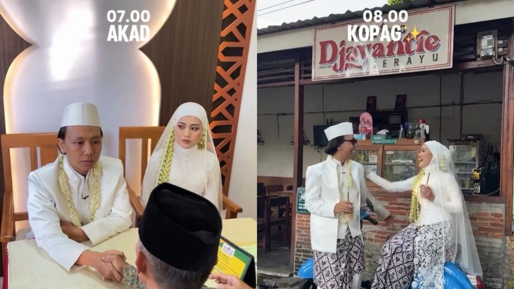 Rizky Boncell dan Putri Kharisma Resmi Menikah Gratis di KUA, Gunakan Tepuk Sakinah yang Lagi Viral (Instagram/@rizkyboncell)