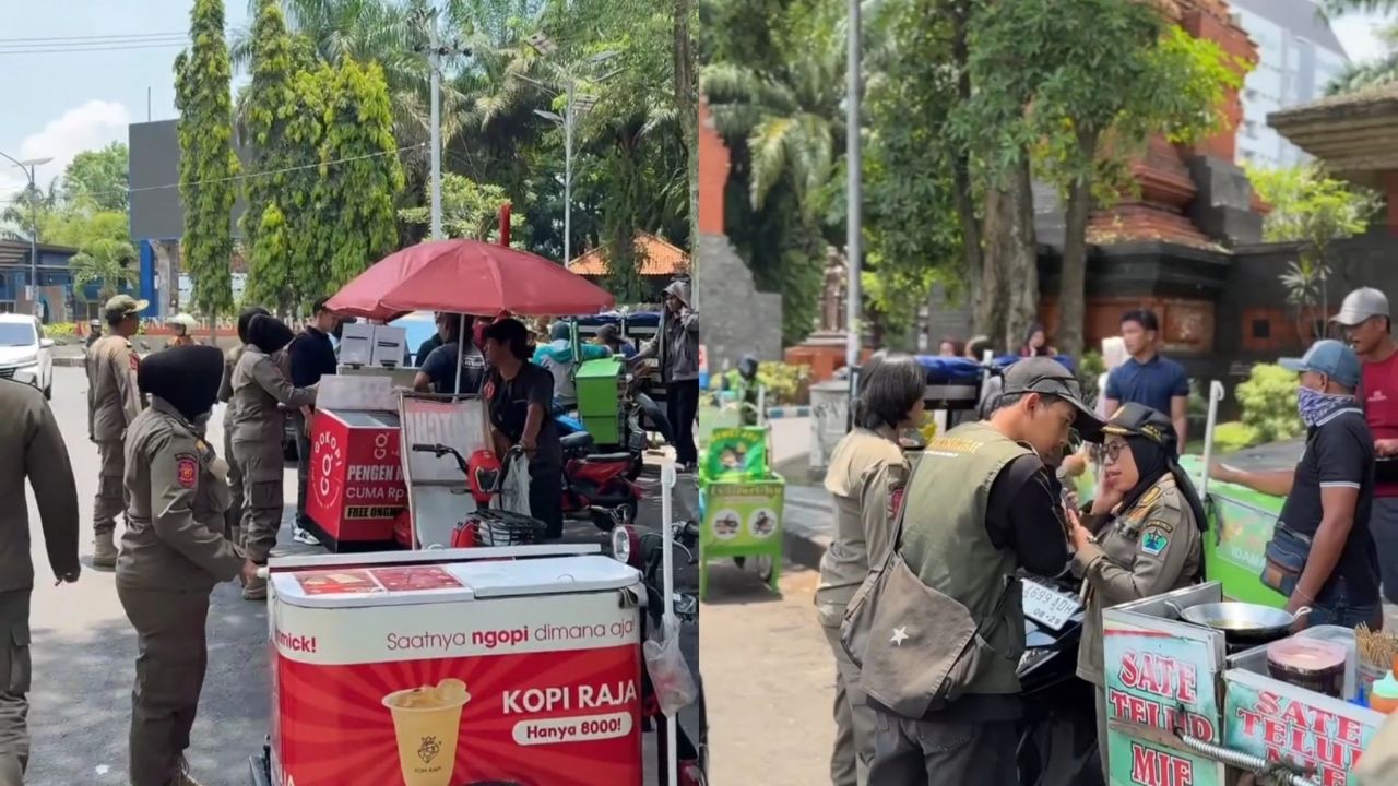 Satpol PP Kota Malang Lakukan Penertiban Terhadap Pelanggar Perda di Jl. Veteran (Instagram/@trantibum_malangkota)