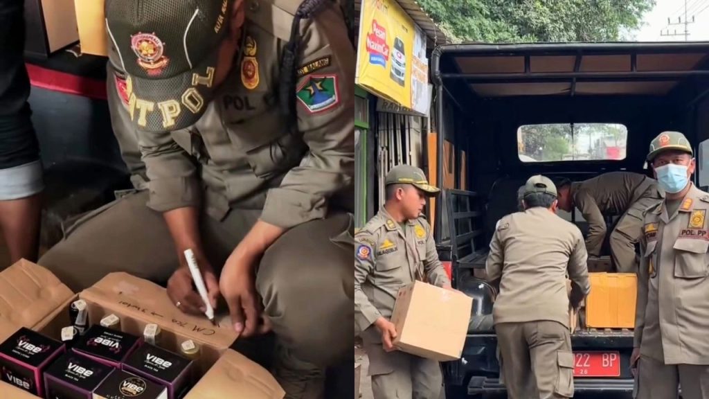 Satpol PP Kota Malang Lakukan Pengawasan Minuman Beralkohol di Jl. Muharto Kota Malang (Instagram/@trantibum.malangkota)