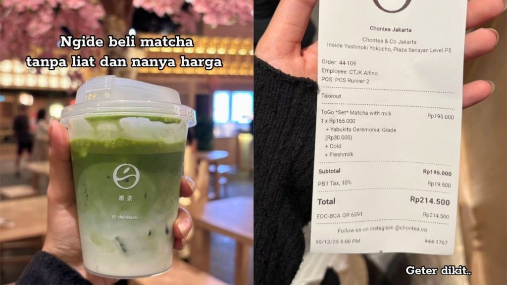 Karena Suka, Cewek Ini Beli Matcha Tanpa Lihat Harga dan Endingnya Bikin Nyesek (TikTok/@najwa.alkaff)