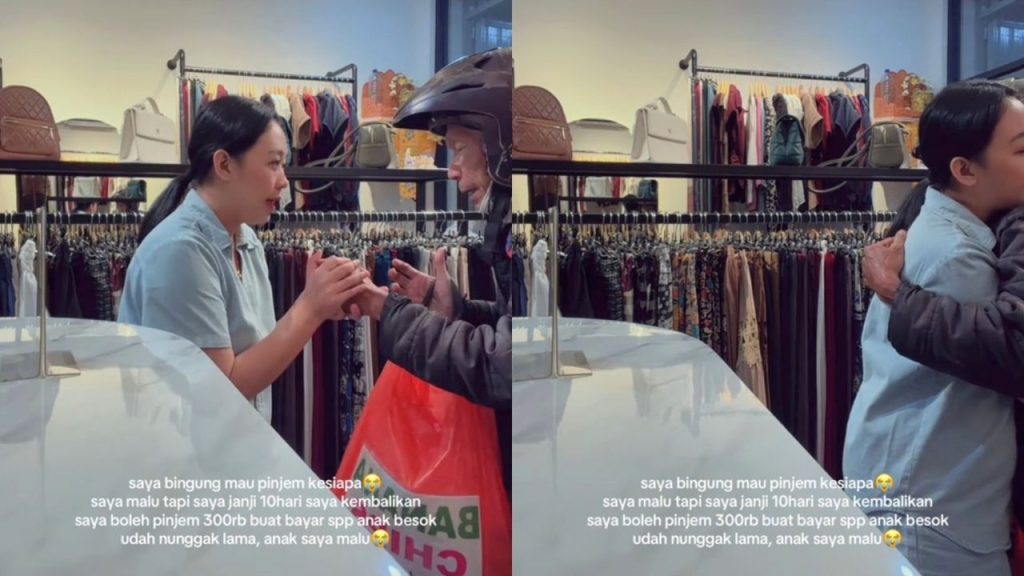 Ingin Pinjam Uang Untuk SPP Anak, Bapak ini Justru Dapat Rezeki dari Pedagang Baik (TikTok/@kususperempuan)