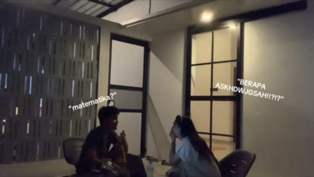 Ngakak! Lagi Deep Talk, Pasangan Ini Gak Sengaja Rekam Ibu Ajarin Anak Belajar Matematika (TikTok/@_dilarr)