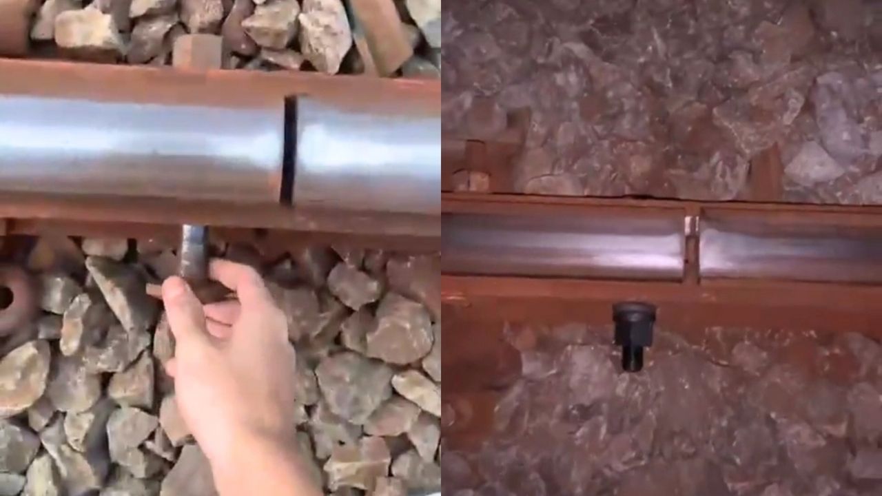 Pria ini Keluhkan Baut Rel Kereta Api Kendor, KAI Gerak Cepat Perbaiki (TikTok/@mhmd_tyarr)