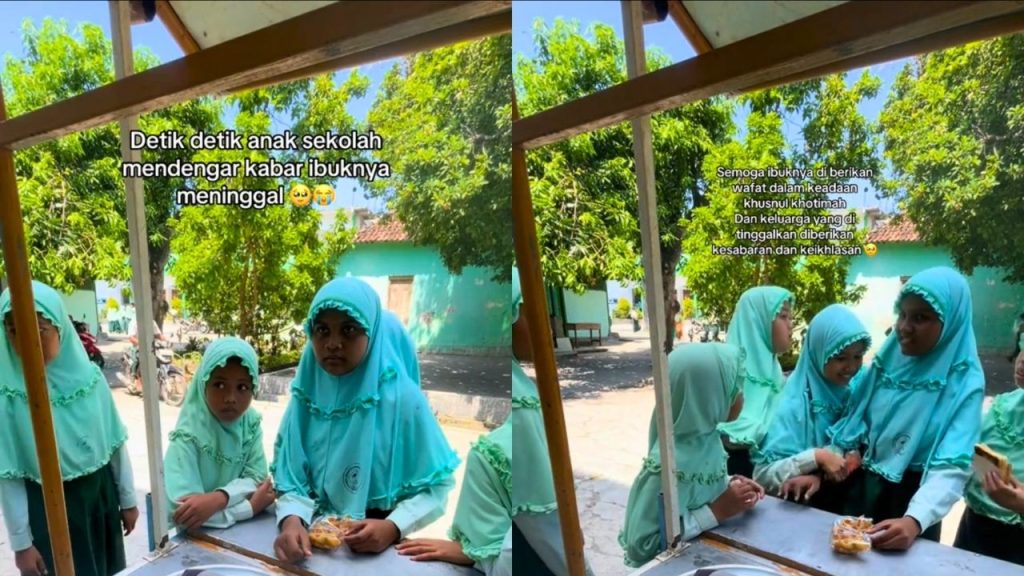 Momen Haru Anak Sekolah Dengar Kabar Ibunya Meninggal Lewat Toa Masjid (TikTok/@mhirzuddin692)