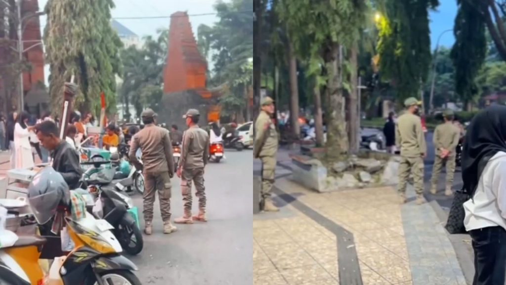 Satpol PP Kota Malang Tertibkan Pelanggar di Jalan Veteran (Instagram/@trantibum_malangkota)