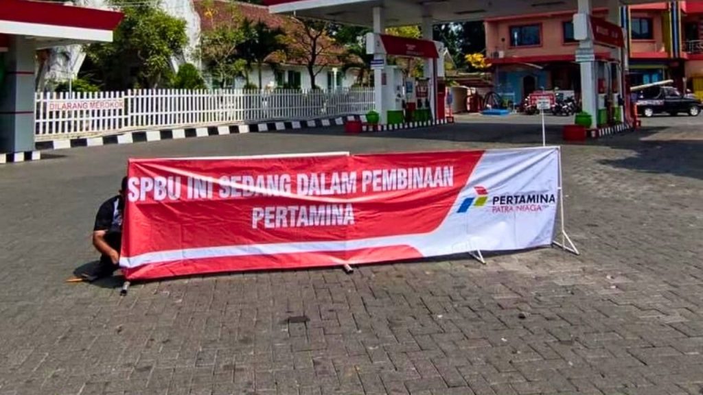 SPBU Sukun Kota Malang Ditutup Sementara oleh Pertamina, Buntut Kasus yang Viral (Instagram/@malangraya_info)