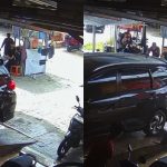 Momen Pegawai Cuci Mobil Berhasil Buat Mobil Selamat Akibat Lupa Rem Tangan (TikTok/@fredy_magrib)