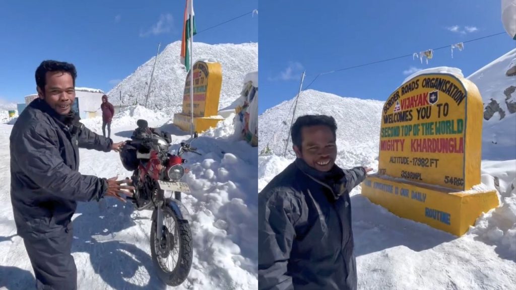 Pria ini Berpetualang Naik Sepeda Motor Hingga Pegunungan Himalaya di Asia (Instagram/@potokutoiki)