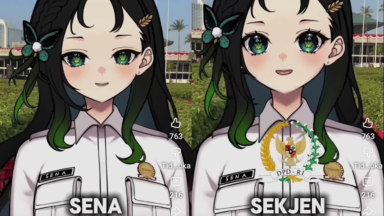 DPD RI Kenalkan Maskot VTuber Resmi Bernama "Sena" untuk Bantu Bagikan Berita dari Senayan (YouTube/DPD RI)