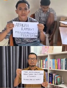 Siswa Protes Razia Rambut, Guru Balas dengan Tulisan hingga Jadi Perdebatan (TikTok/@cutintanmeutia)