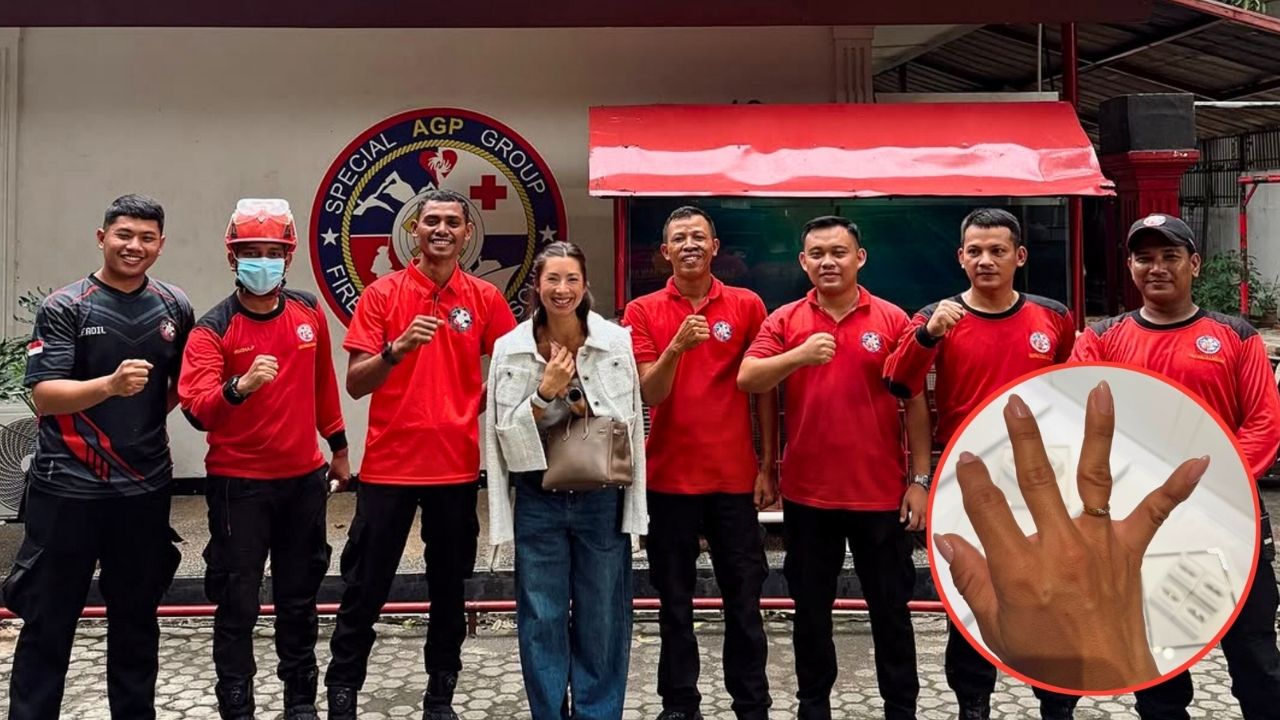 Usai Jari Terjepit Pintu, Jennifer Bachdim Minta Bantuan Damkar Untuk Lepas Cincin Kawinnya (Instagram/@jenniferbachdim)