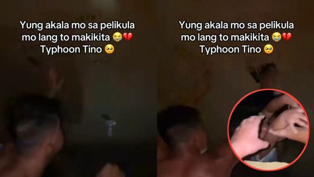 Seorang Ayah Nekat Bobol Atap Rumah Demi Selamatkan Keluarganya Saat Banjir Meninggi (TikTok/@clavelestevezneri)